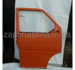 Дверь передняя правая VW Transporter T4, оранжевая