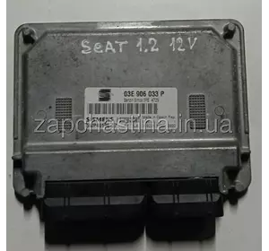 Блок управления двигателем Seat Ibiza, (2003), 1.2i, 03E906033p