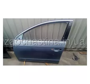Дверь передняя (L) VW Passat B6, синяя
